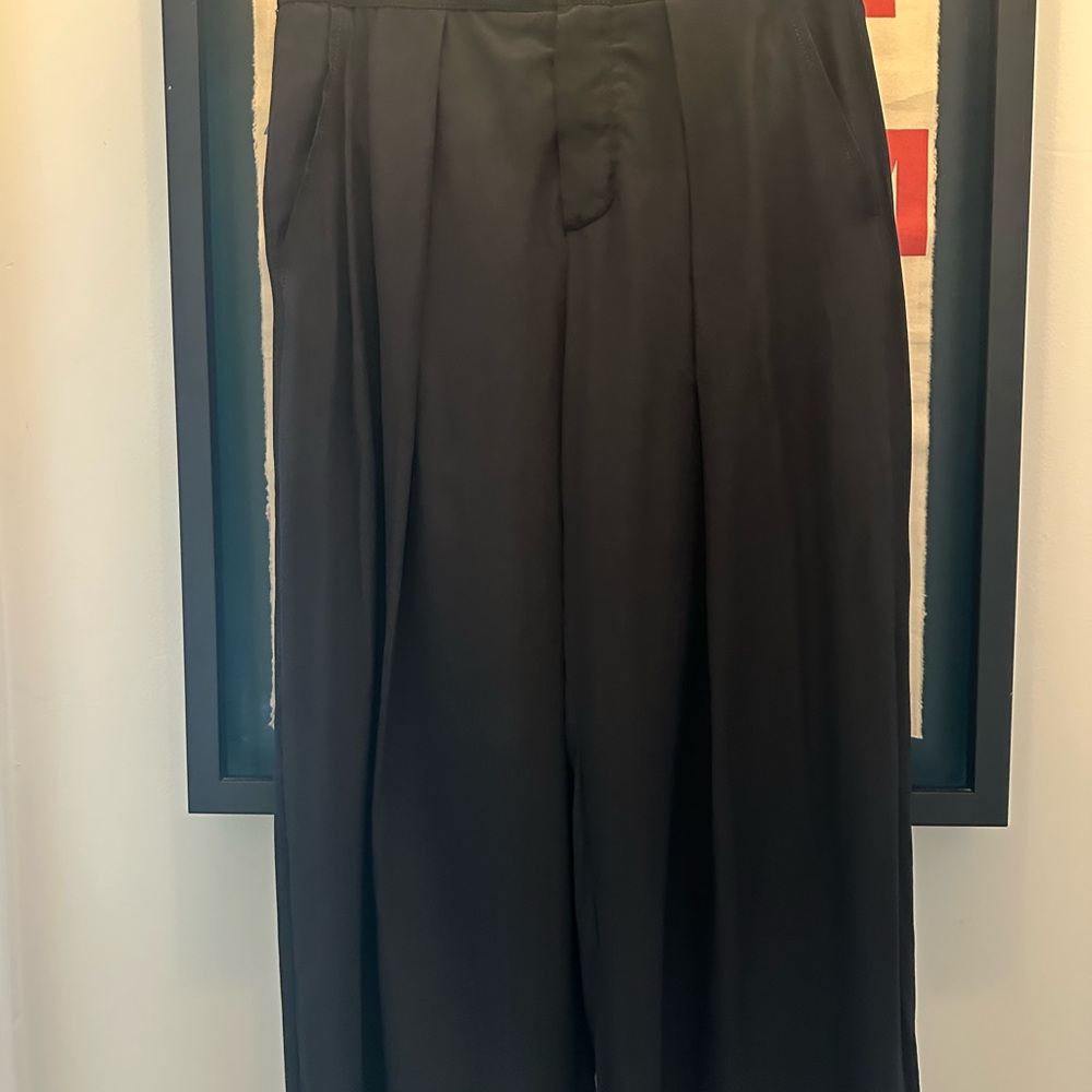 Chloé black silk trousers